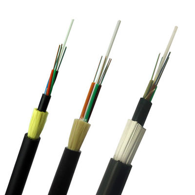 品質  Aerial 48 Core Fiber Optic Cable , ADSS Optical Cable Outdoor Aramid Strength 工場
