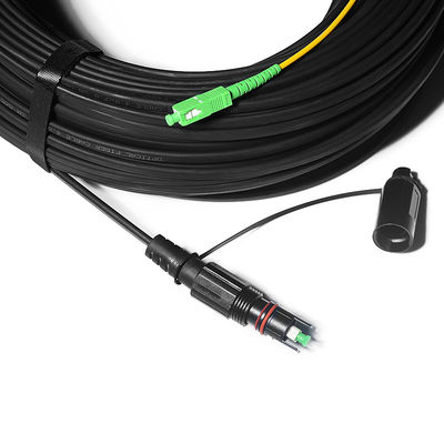 品質  Fiber Optic FTTH Solution Cable Waterproof With IPSC APC H Connector 工場