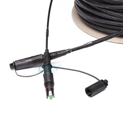 SC APCの繊維光学のドロップ・ケーブル4.8mm 7.0mmの直径と防水するため