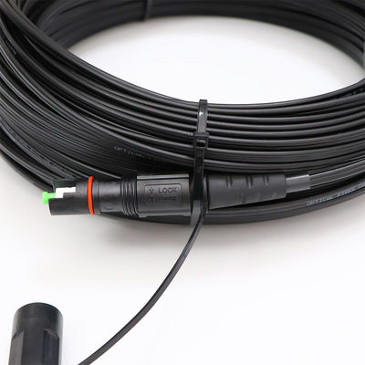 1つの中心屋外FTTHの解決のドロップ・ケーブル小型IP SC APCのコネクターのタイプ