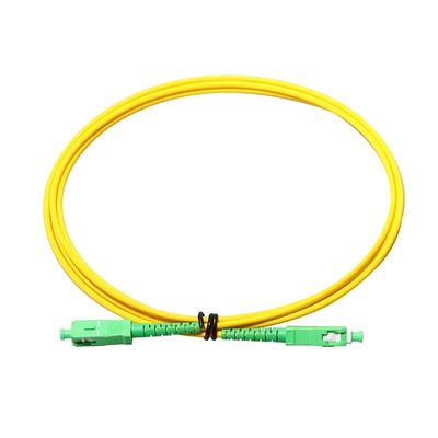 SC APC - SC APC繊維ケーブルのパッチ・コードの単一モードG657A 9/125の単信二重