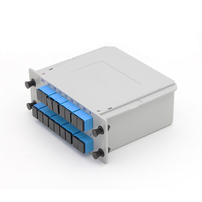 SC UPC PLCの繊維光学のディバイダー1x16カセット タイプ1650nmの波長