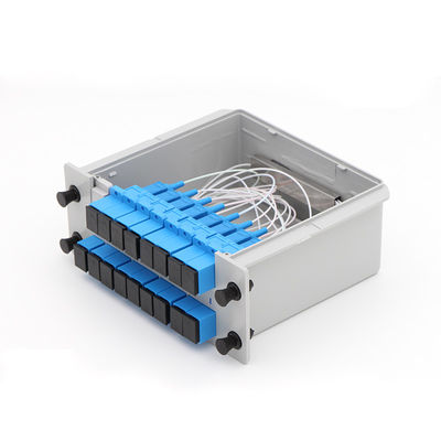 SC UPC PLCの繊維光学のディバイダー1x16カセット タイプ1650nmの波長