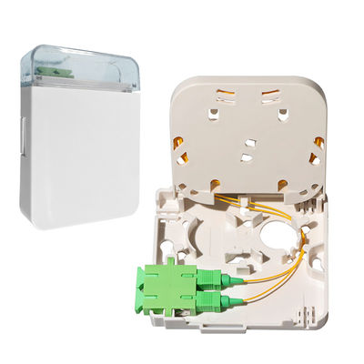 FTTH 1の壁のソケットのパネルのための左舷繊維光学の端子箱小型SCのタイプ