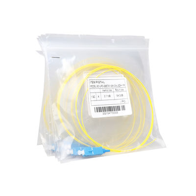0.9mmの直径繊維のケーブル会議9/125 G657A1 SC/UPCの単信磨かれた白い