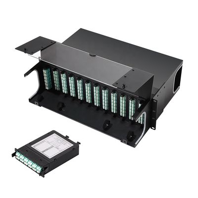 構成されたケーブルで通信することのためのLC LGX MTP MPOカセット モジュール12繊維24繊維