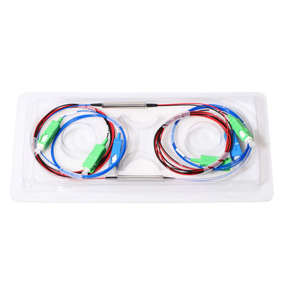FTTH 3は繊維光学のディバイダーWdm 1310 1490を1550のFwdmの鋼鉄管のタイプ左舷に取る