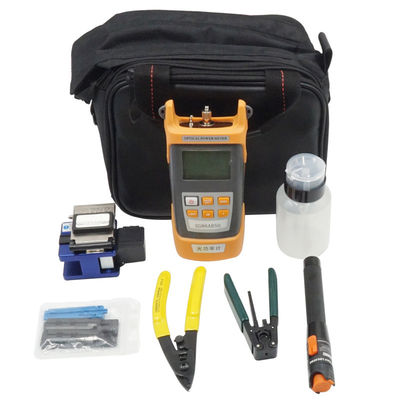 FTTX FTTH繊維ケーブルの付属品は光学力メートルの視覚欠陥のロケータが付いている工具セットを
