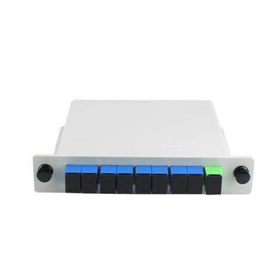 SC APCのコネクターが付いている8つの方法PLCの繊維光学のディバイダー カセット タイプ1x8